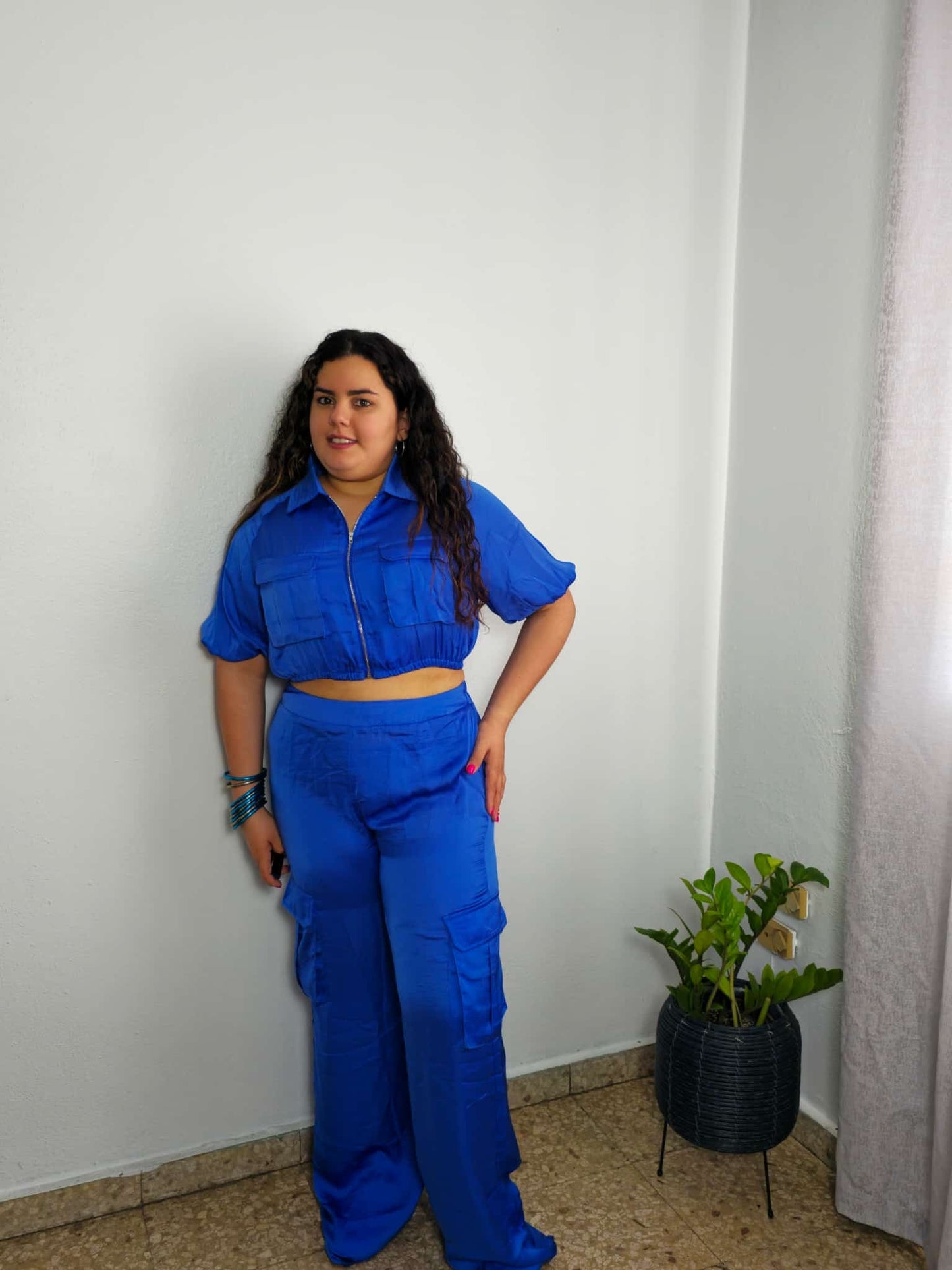 Velvet blue cargo