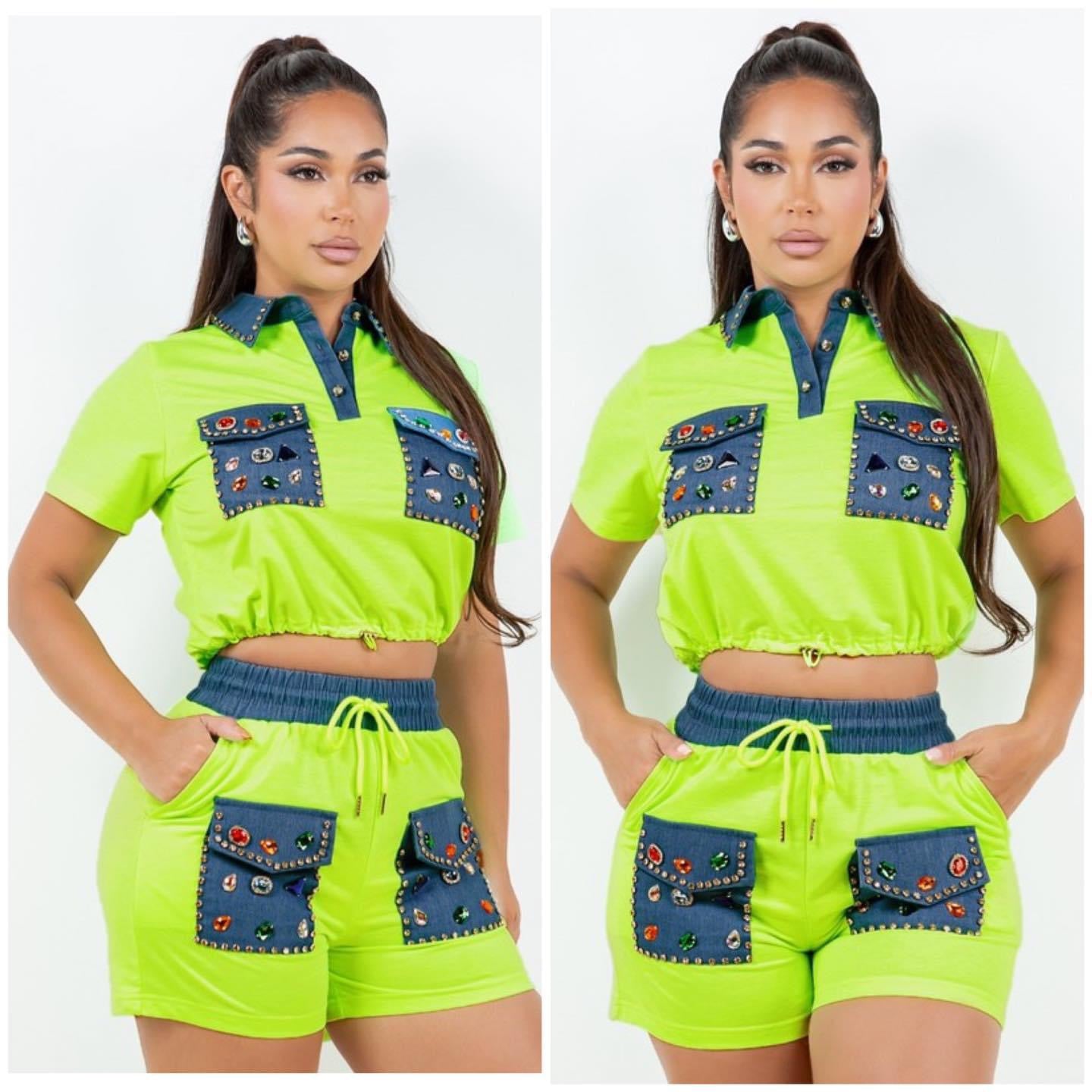Glam Denim Set