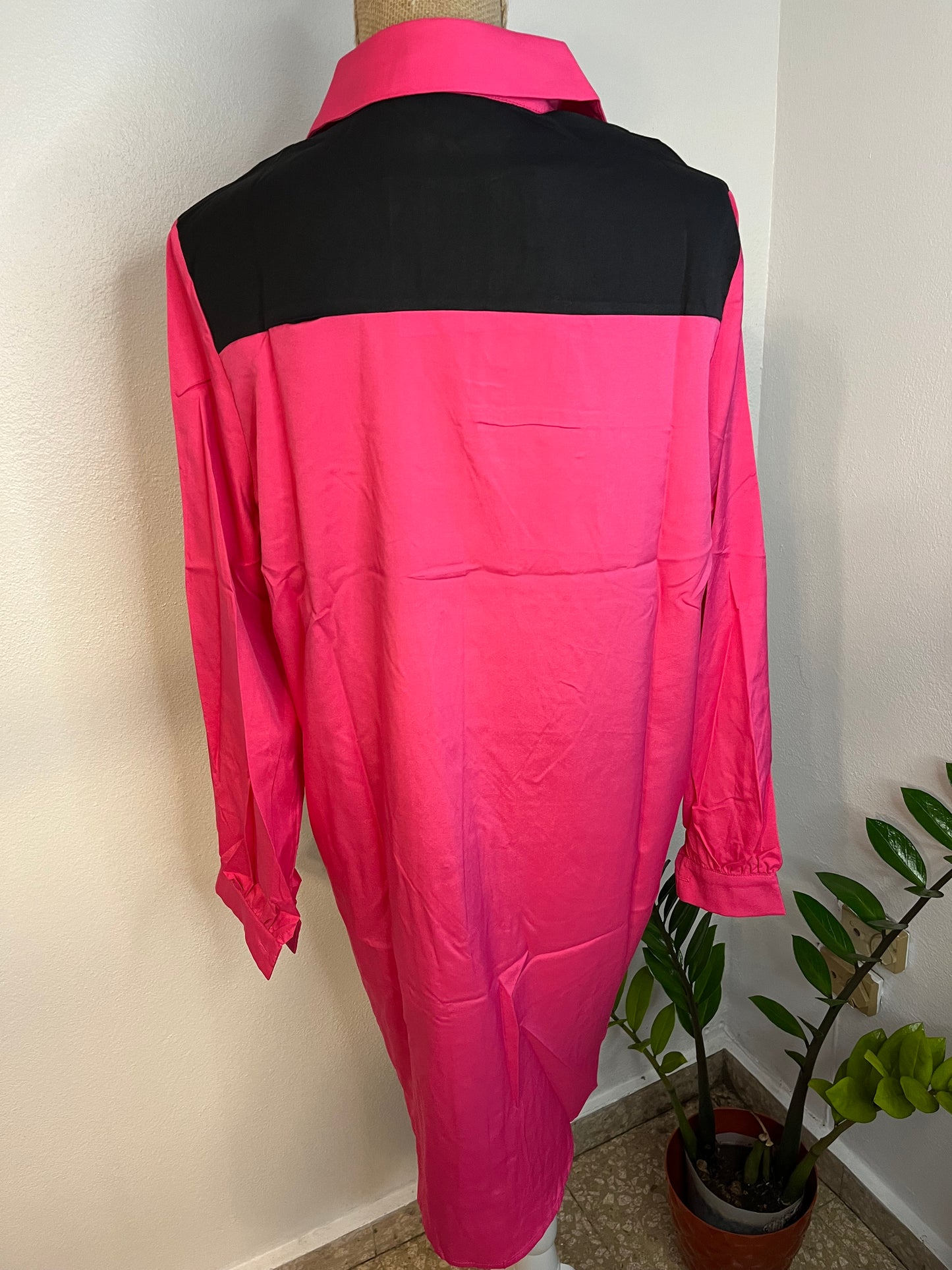 Neon/Black patch dress