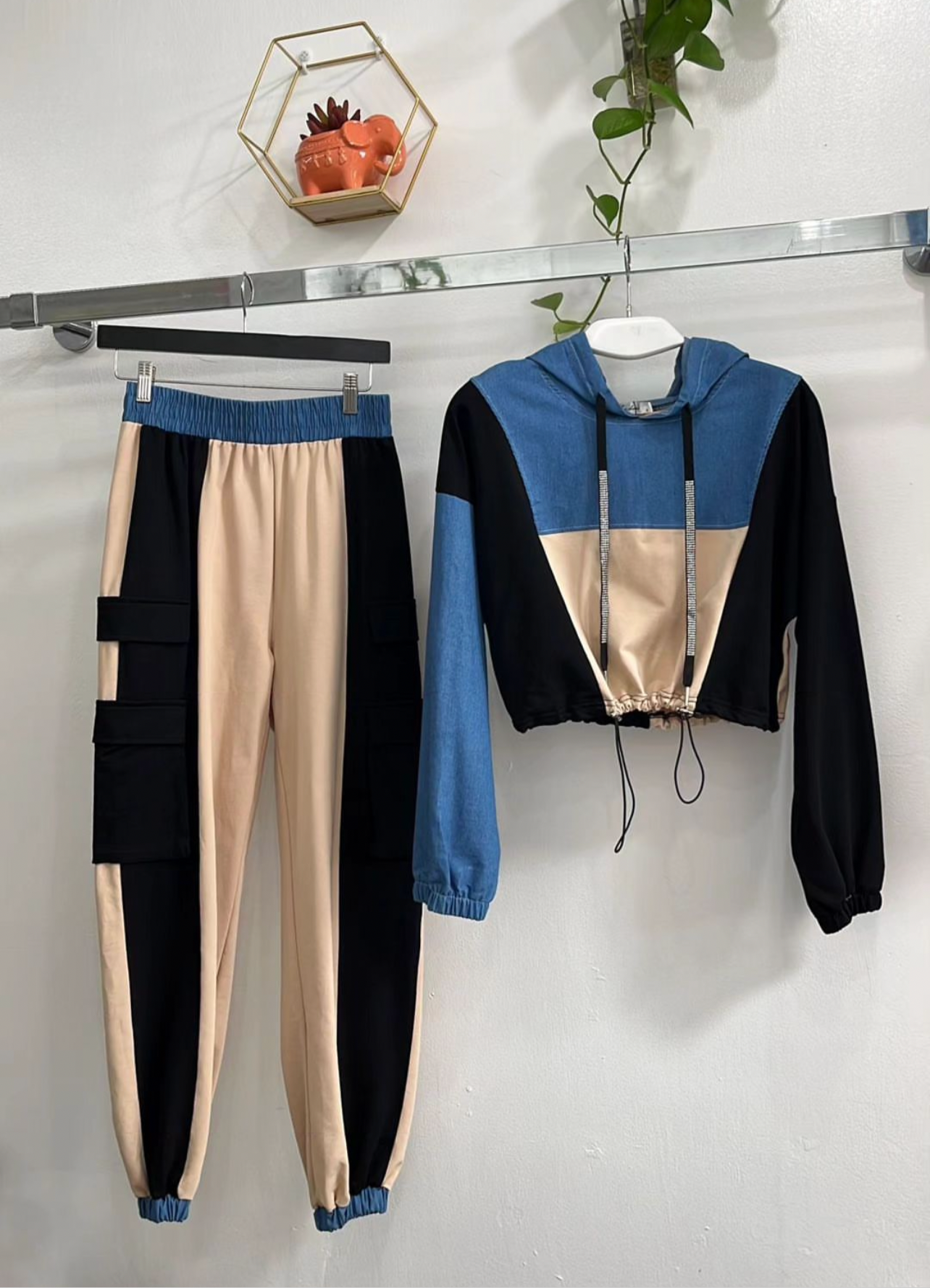 Denim Jogger set
