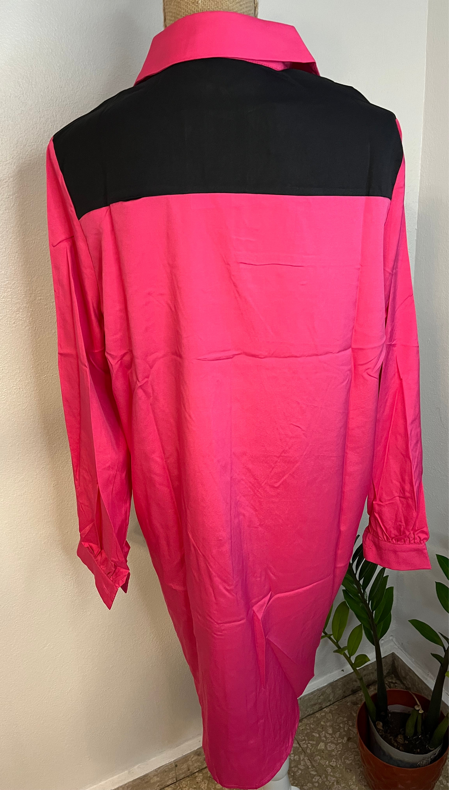 Neon/Black patch dress