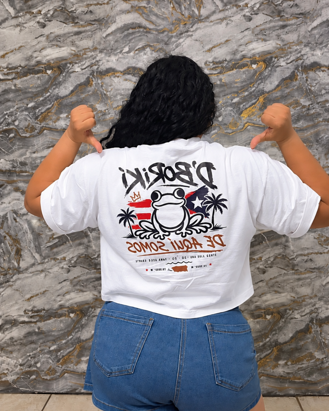 D'Borikí Crop Top Oversize