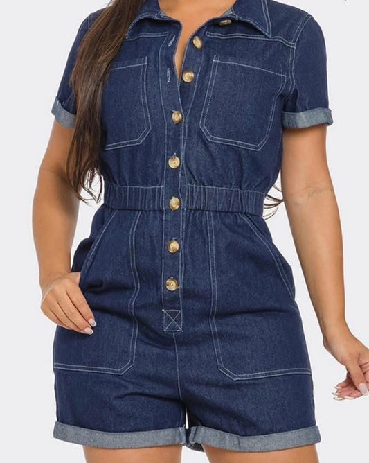 Denim Diva Romper