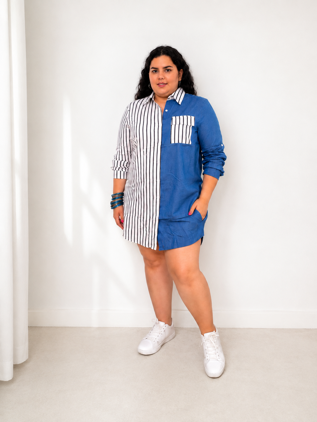 Denim Duo Dress