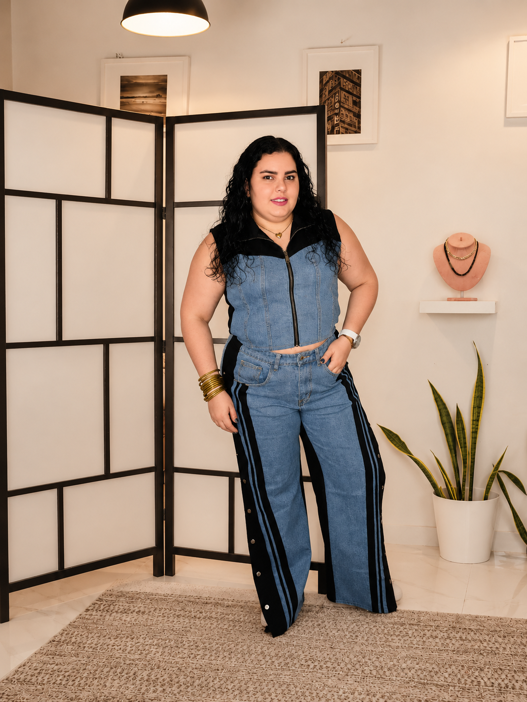 Conjunto de iconos de mezclilla