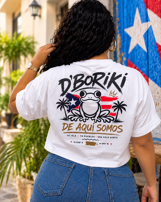 D'Borikí Crop Top Oversize